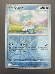 Reverse Holo Quaxly 049/193 Common Paldea Evolved Pokemon ...