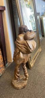 Vintage Carved South American Carved Statue of a Man | eBay