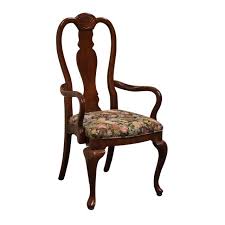 Bernhardt Furniture Solid Cherry Traditional Style Dining Arm Chair | Chairish