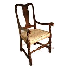 18th Century American Country Queen Anne Armchair | Chairish