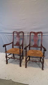 Queen Anne Armchair With Spanish Feet