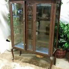 China Cabinet Curio Hutch Queen Anne 1920s 30s Elegant PICKUP Tlc to Restore - Etsy