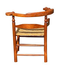 Antique Queen Anne Tiger Maple Corner Chair / Roundabout ...