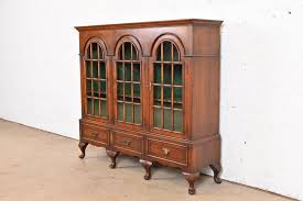 Antique Georgian Burled Walnut Triple Bookcase at 1stDibs