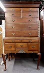 Antique Queen Anne / Chippendale Style CHERRY 2 Piece ...
