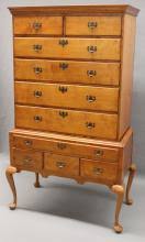 Sold at Auction: JVE - Furniture: Antique period highboy ...