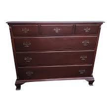 1940s English Chippendale Mahogany Chest of Drawers | Chairish