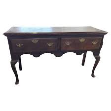 19th Century English Queen Anne Oak Console Table For Sale ...