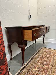 Triple Drawer Reproduction English Hunt Board | Chairish