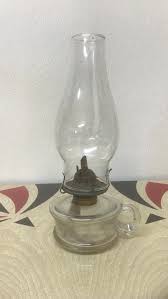 Eagle Glass Finger Oil Lamp Early 1900's Farmhouse Lamp ...