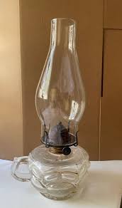 Antique Finger Oil Lamp, Applied Handle Glass Oil Lamp - Etsy