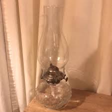 Accents | Vintage Farms Light Clear Glass Hobnail Oil Lamp ...