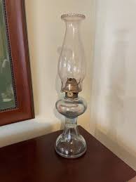 An Antique Glass Base Oil Lamp in Good "as Found" Condition Complete With Wick and Chimney.. - Etsy Finland