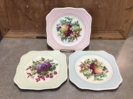 3 Vintage England Simpsons Ambassador Ware Fruits Center - Cake/serving Plates - Etsy