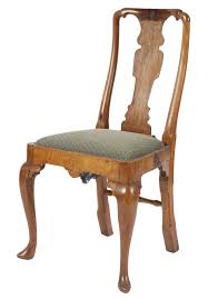 Lot - Antique Queen Anne-Style Walnut Side Chair