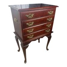 Late 20th Century Elegant Queen Anne Silverware / Flatware Chest of Drawers | Chairish