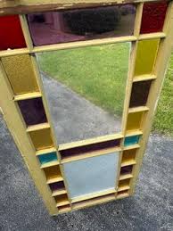 Farmhouse Multi Colored Vintage Large Stained Glass 55”x 30” for Sale in Boca Raton, FL - OfferUp