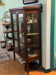 Antique Estate Sale Left Over Kitchen Glass China Cabinet | eBay