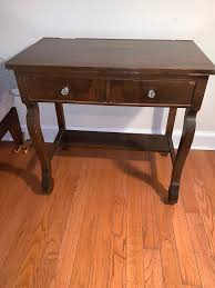 Late 19th Century Oak Dressing Table Vanity With Mirror | Chairish