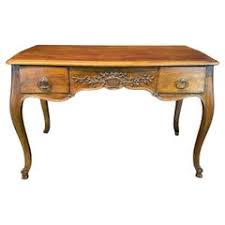 Bodart French Provincial Louis XV Cherry Wood Leather Top ...