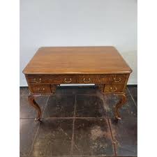 1880s Antique Desk Golden Quater Sawn Oak With Cabriole ...