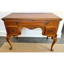 Mid 20th Century Petite Queen Anne Walnut Ladies Desk, After ...