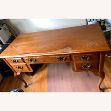 Queen Anne style Basset Furniture desk - AptDeco
