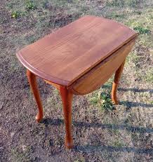 Oak Drop Leaf End Table / Side Table (ET684) | eBay