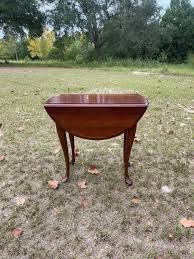 Vintage Drop Leaf Table,entry Table, Oval Table, Wood ...