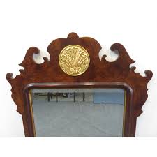 Late 20th Century Henredon Chippendale Gilt Carved Mirror | Chairish