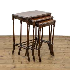 Antique Mahogany Nest of Tables | Antique Oak Tables ...