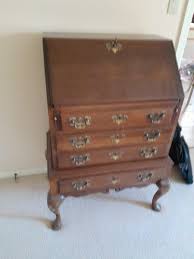 MADDOX COLONIAL REPRODUCTIONS QUEEN ANNE STYLE SECRETARY DESK | EstateSales.org