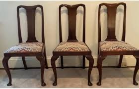 20TH C HENKEL HARRIS SET OF SIX QUEEN ANNE ANTIQUE STYLE WALNUT DINING CHAIRS | eBay