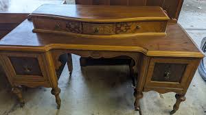 Antique Vanity With Mirror