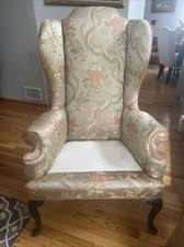 Queen Anne Post - 1950 Time Period Manufactured Wingback ...