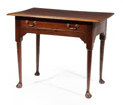Lot - Queen Anne-Style Oak Lowboy