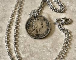 Hong Kong Coin Necklace 50 Cents Pendant China Personal Necklace Handmade Jewelry Gift Friend Charm Him Her Coin Collector Feng Shui - Etsy