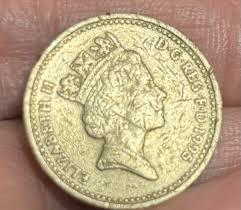 1995 Queen Elizabeth 1 Pound Coin(Upside Down Words) On The Side | eBay