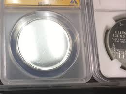 Commemorative Silver Dollar Blank Coin US Mint Error MS60 + ...