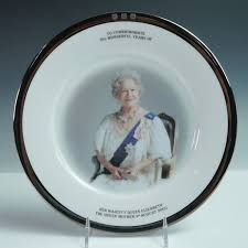 3pc Ralph Lauren Queen Mother Commemorative Plates | Lion ...