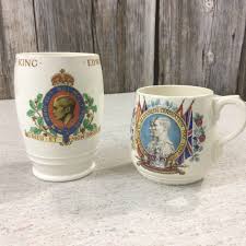 Two Antique 1937 Coronation Cup and Mug King Edward - Etsy