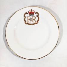 1977 Silver Jubilee Queen Elizabeth II Cake Plate | eBay