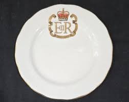 Queen Elizabeth II Silver Jubilee Plate, 1977 Bone China - Etsy
