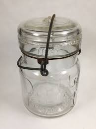 Smalley Kivlan & Onthank Double Safety Lidded Glass Canister Vintage Fruit Jar | eBay