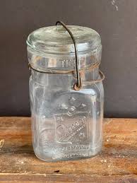 Vintage Queen Canning Jar -wide Mouth Pint Wire Bail Lighting Lid - Etsy Australia