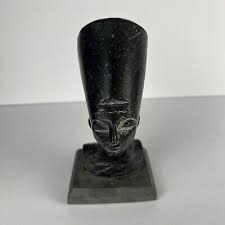 Vintage Rare Stone Nefertiti Statue 6” | eBay