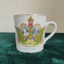 Mug / Cup to Commemorate Silver Jubilee of King George V and Queen Mary || Vintage Ceramic || Newhall Hanley Staffs - Etsy