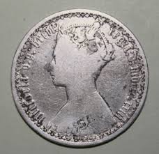 S4 - Great Britain 1 Florin 1873 Fine + Silver Coin - Queen ...
