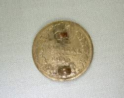 868 SILVER Antique 1849 Russia Slide Pendant Button-vintage ...