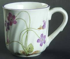 Violet Romance Flat Cup by Tominaga | Replacements, Ltd.
